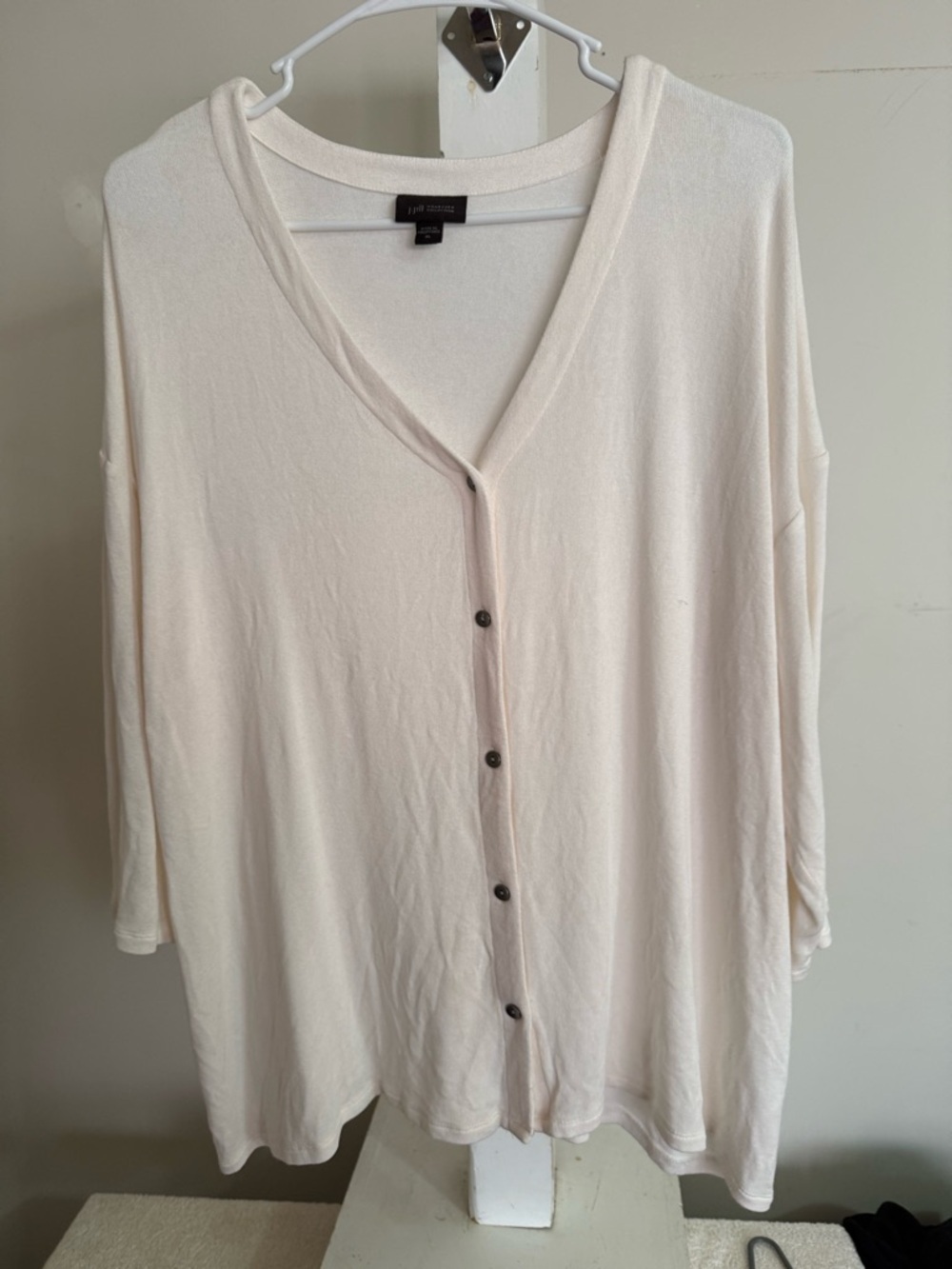 J.Jill Wearever Collection Button-Up Cardigan